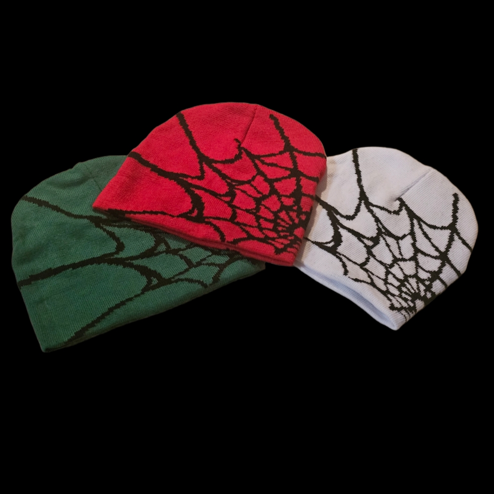 Spider Web Beanies